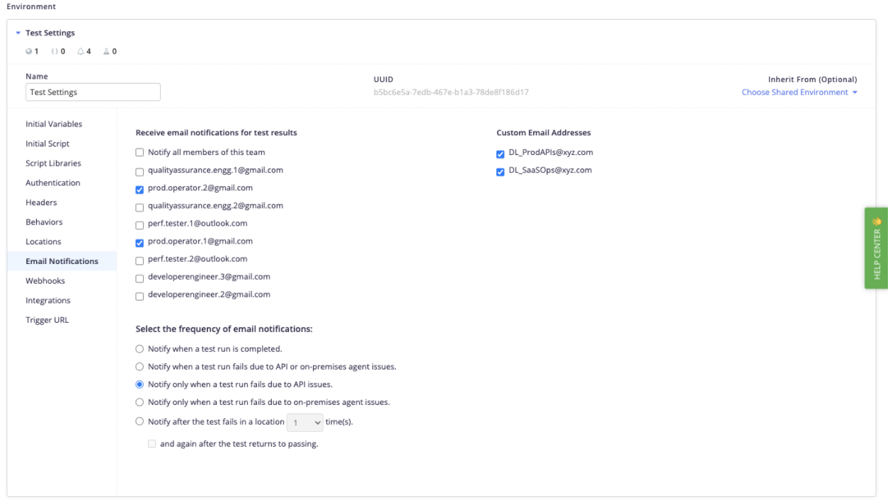 API Testing Bucket