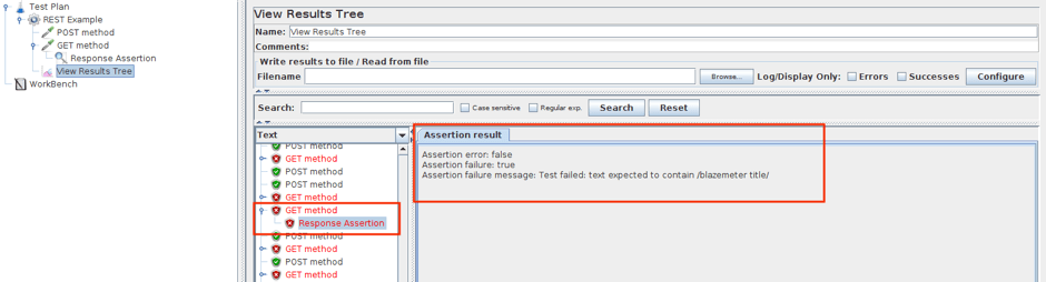 GET method tests not passing.