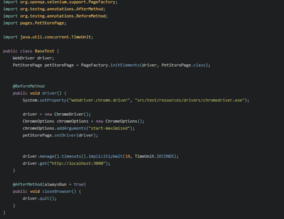 Setting Selenium UI test system property