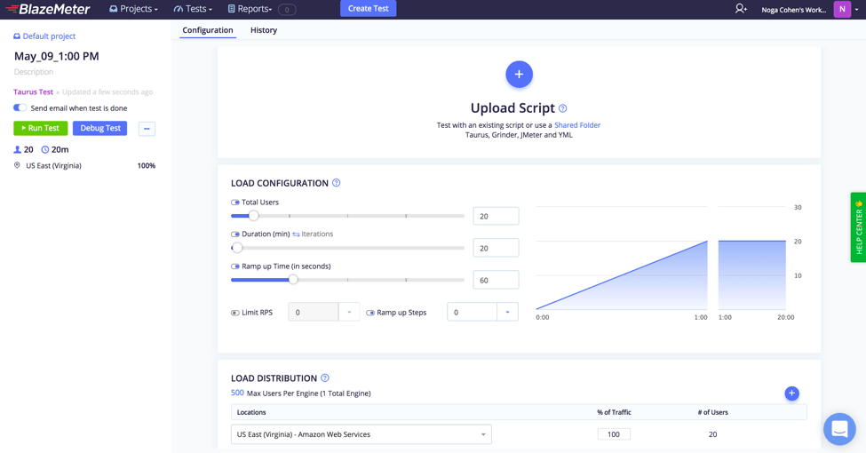 running a Selenium UI test in BlazeMeter