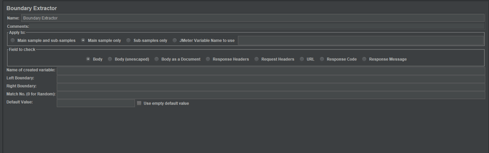 comparing the boundary and the regular expression extractors