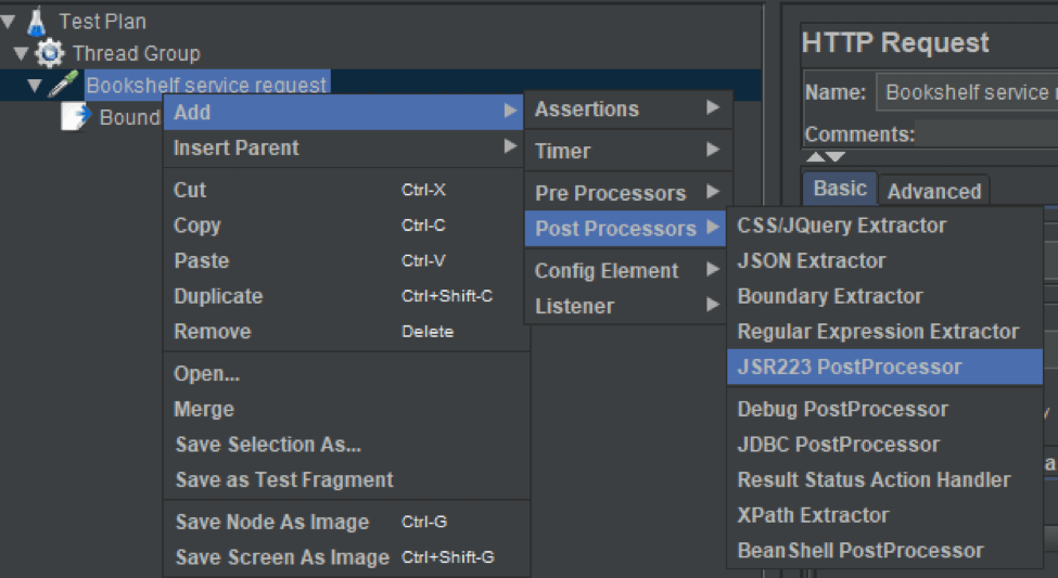 using the jmeter boundary extractor