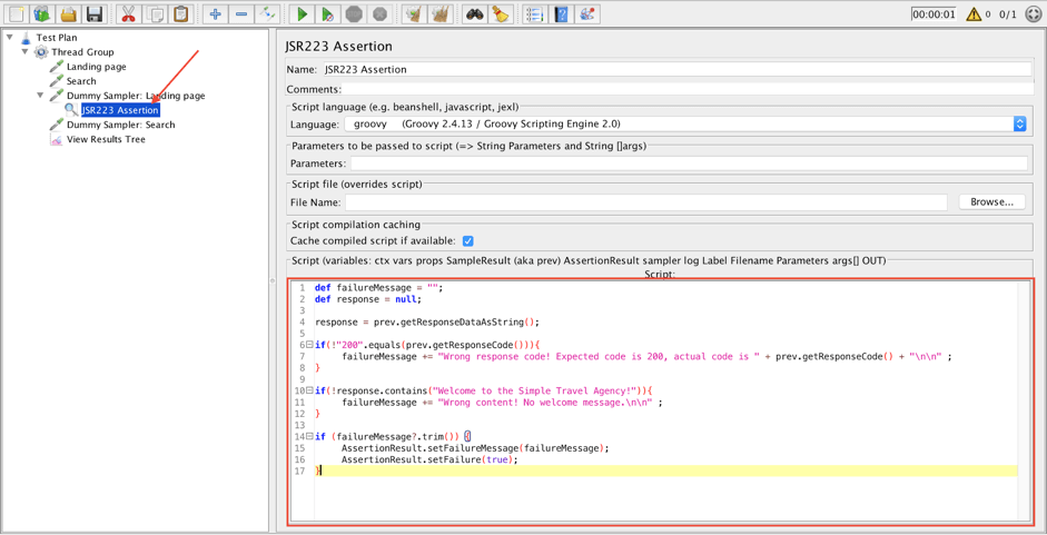 dummy sampler for testing assertions