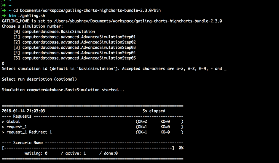 install open source gatling and start your test