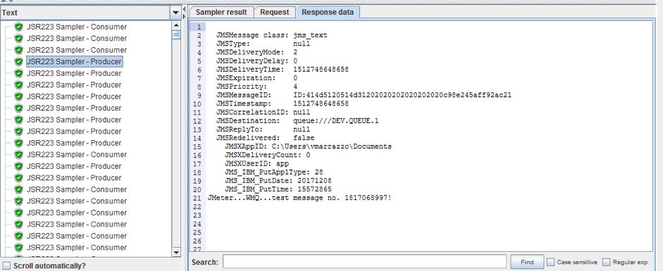 ibm mq load testing results