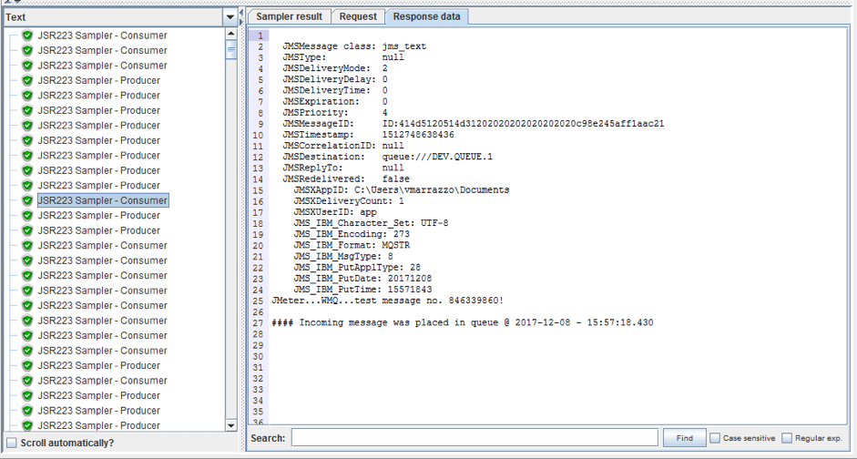 kpis analysis for ibm mq load testing