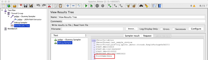 JMeter JSON Path Extractor Conditional Select Final Version