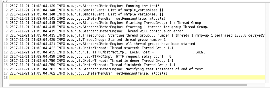 how to change the display in your jmeter logs