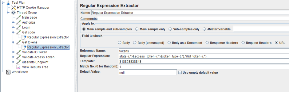 jmeter load testing openid connect