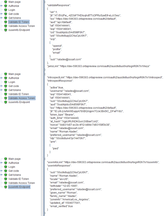 jmeter load testing, open id connect