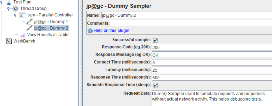 load testing with the parallel controller