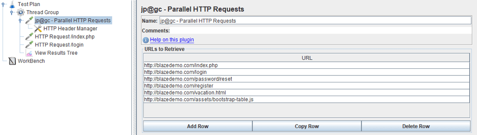 jmeter load testing ajax requests