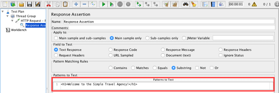 jmeter listeners, response data