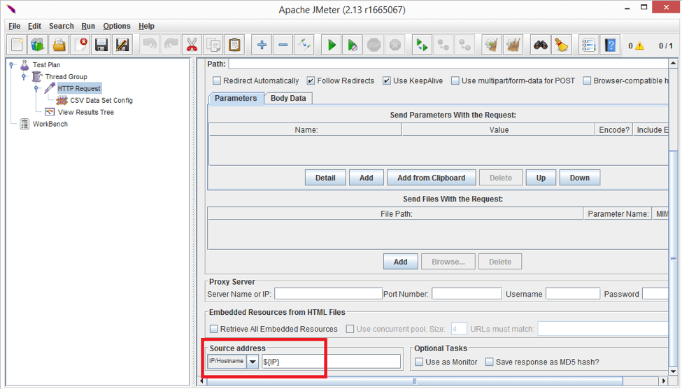 Configuring Source Address