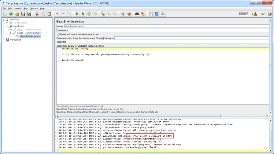 guide on strings in jmeter