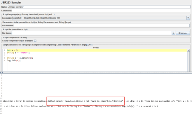 usin jmeter strings in the concat method