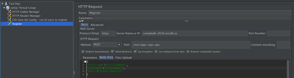 jmeter thread group in blazemeter