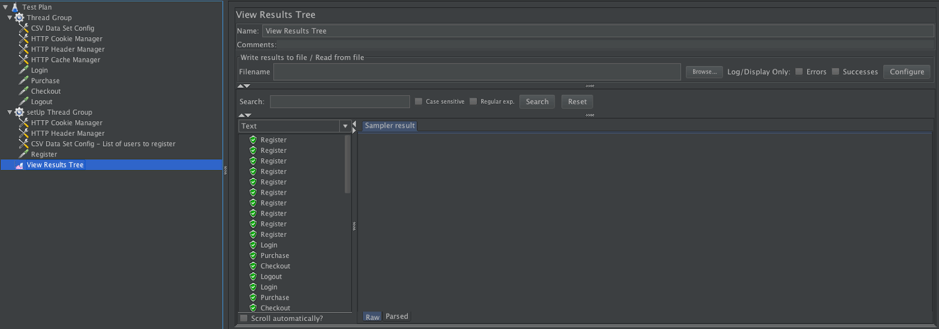 setting up thread groups in Jmeter