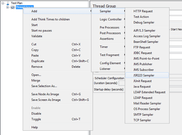 using the timeshift function in jmeter