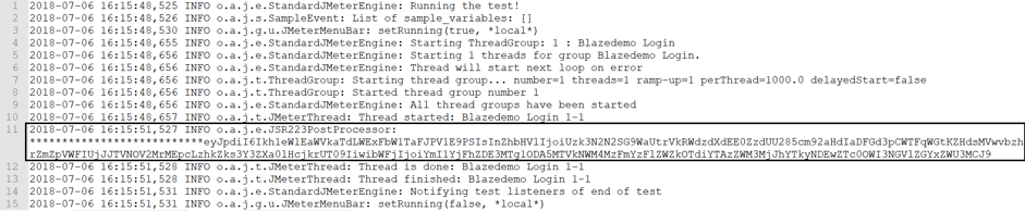 defined variables, jmeter