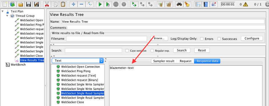 WebSocket Single Read Sampler [Text]