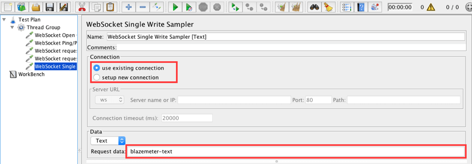 WebSocket Single Write Sampler